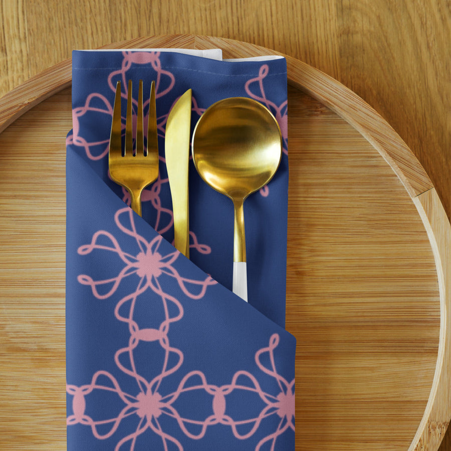 Ribbon Cross Cloth Napkin Set mockup 1
