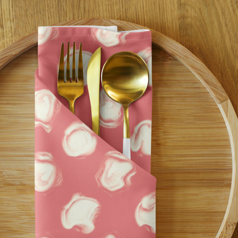 Delicate Romance 2 Cloth Napkin Set mockup 1
