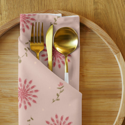 Delicate Romance 4 Cloth Napkin Set mockup 1 pattern preview