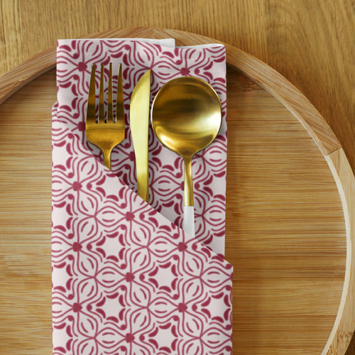 Alison Garden On Her Terms Cloth Napkin Set mockup 1 pattern preview