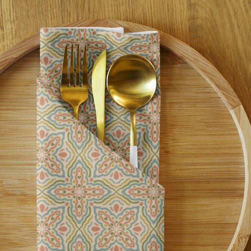 Butterfly Wave Cloth Napkin Set mockup 1 pattern preview
