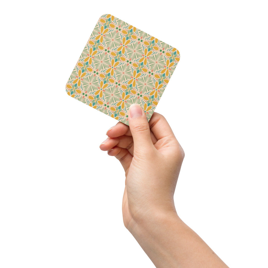 Sunshine Petal Coaster mockup 1