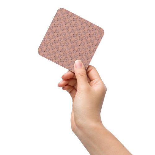 Mocha Butterfly Eye Coaster mockup 1 pattern preview