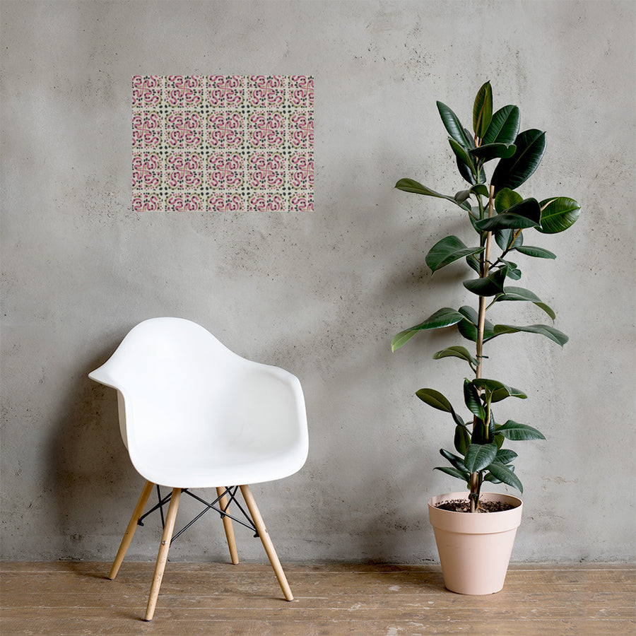 Serpentine Tile Matte Poster mockup 1