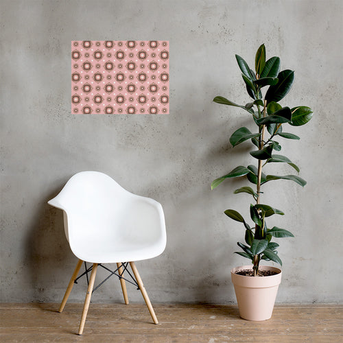 Mocha Medallion Matte Poster mockup 1 pattern preview