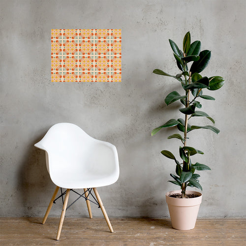 Bold Citrus Matte Poster mockup 1 pattern preview