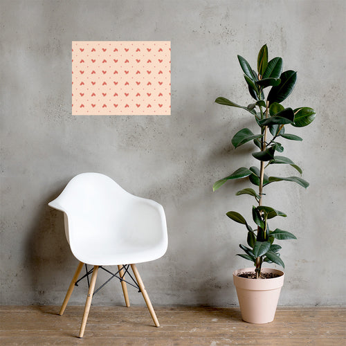 Delicate Romance 1 Matte Poster mockup 1 pattern preview