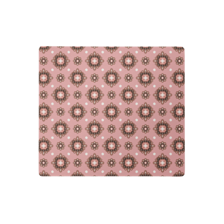 Mocha Medallion Mouse Pad mockup 1
