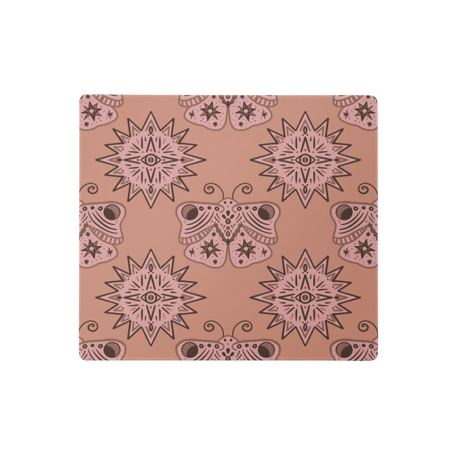 Mocha Butterfly Eye Mouse Pad mockup 1