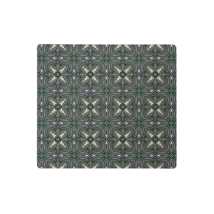 Midnight Folk Tile Mouse Pad mockup 1