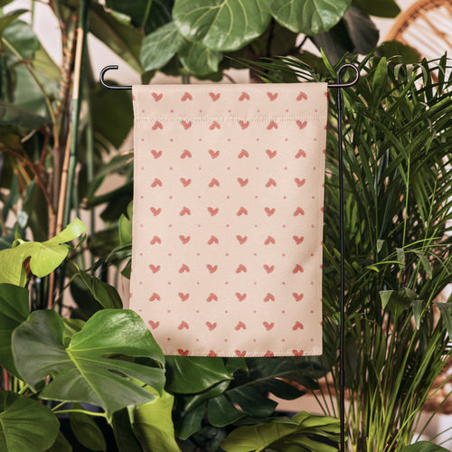 Delicate Romance 1 Garden Flag mockup 1 pattern preview