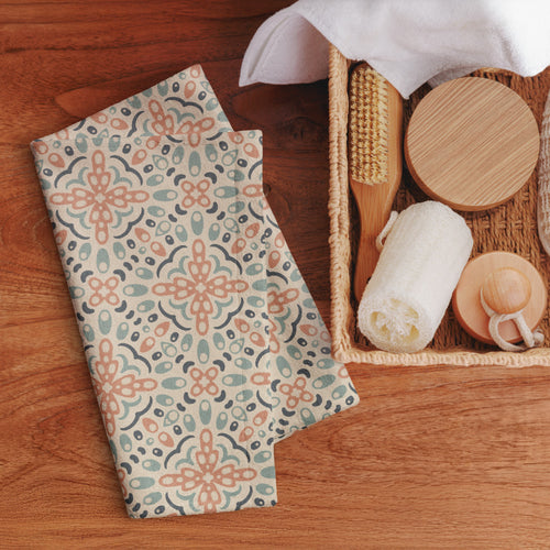 Dotwork Scatter Hand Towel mockup 1 pattern preview