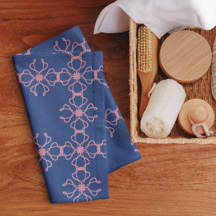 Ribbon Cross Hand Towel mockup 1