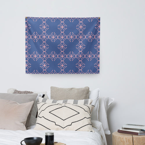 Ribbon Cross Wall Tapestry mockup 1 pattern preview