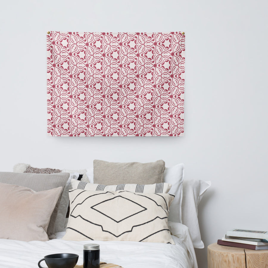 Alison Good Weeds Wall Tapestry mockup 1