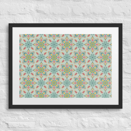 Spice Market Matted Framed Poster mockup 1 pattern preview