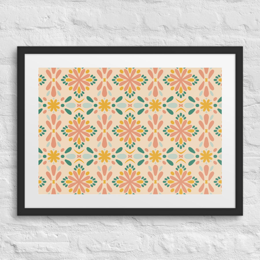 Picnik Scatter Matted Framed Poster mockup 1