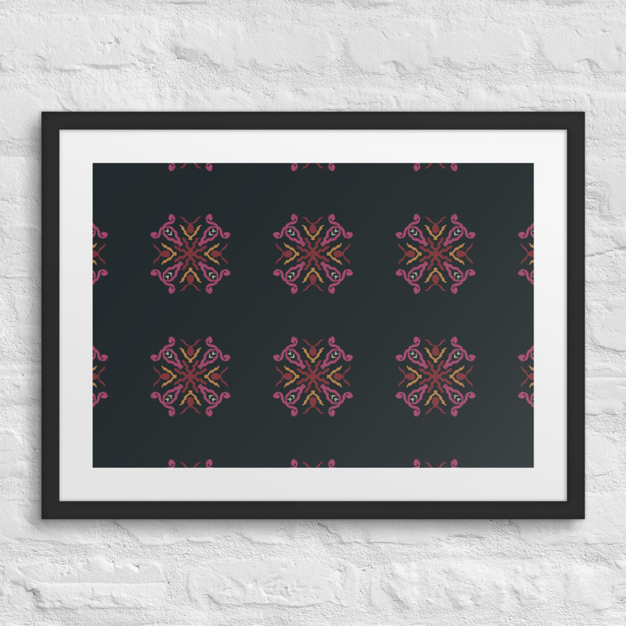 Serpentine Eye Matted Framed Poster mockup 1