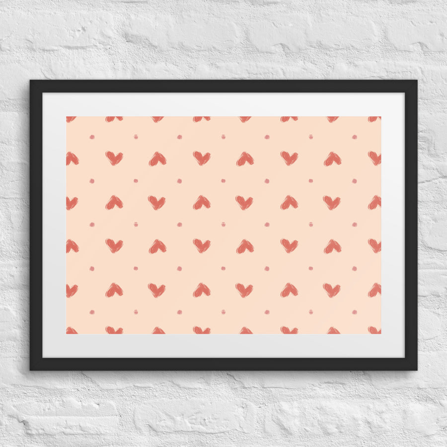 Delicate Romance 1 Matted Framed Poster mockup 1