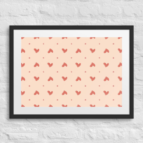 Delicate Romance 1 Matted Framed Poster mockup 1 pattern preview