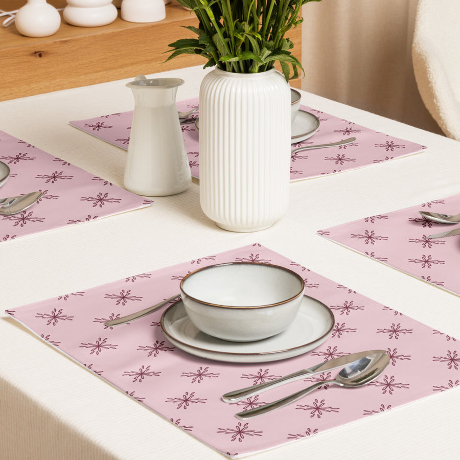 Blossom Tile Placemat Set mockup 1