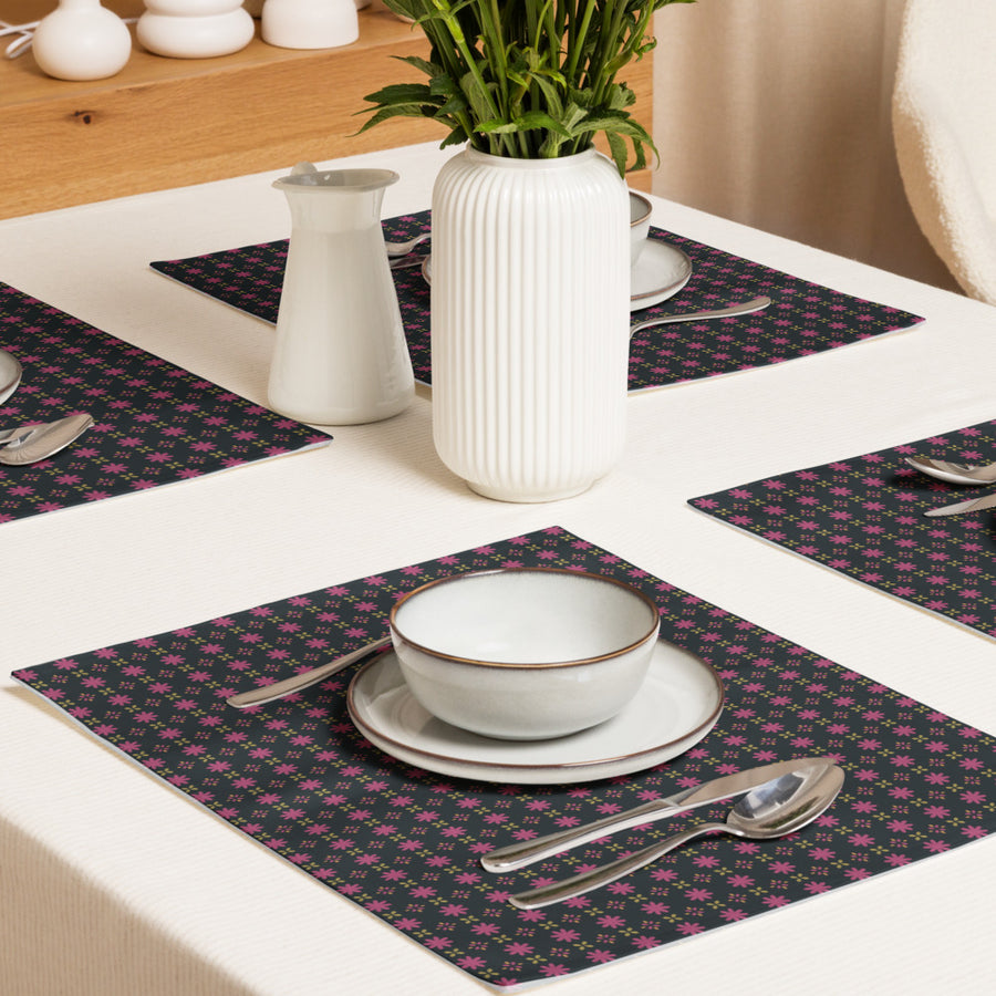 Disco Petal Scatter Placemat Set mockup 1