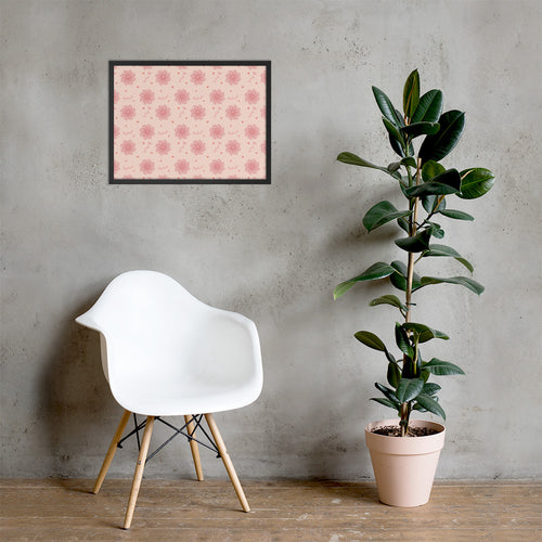 Delicate Romance 5 Framed Photo Poster mockup 1 pattern preview