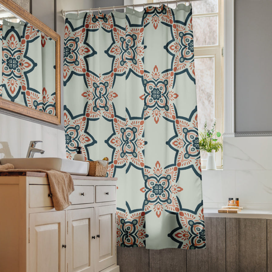 Star Souk Shower Curtain mockup 1