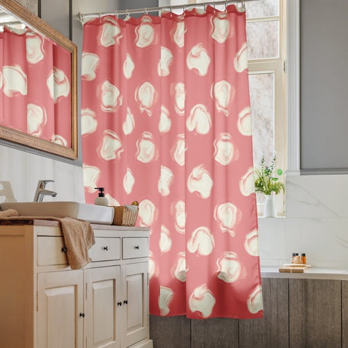 Delicate Romance 2 Shower Curtain mockup 1 pattern preview