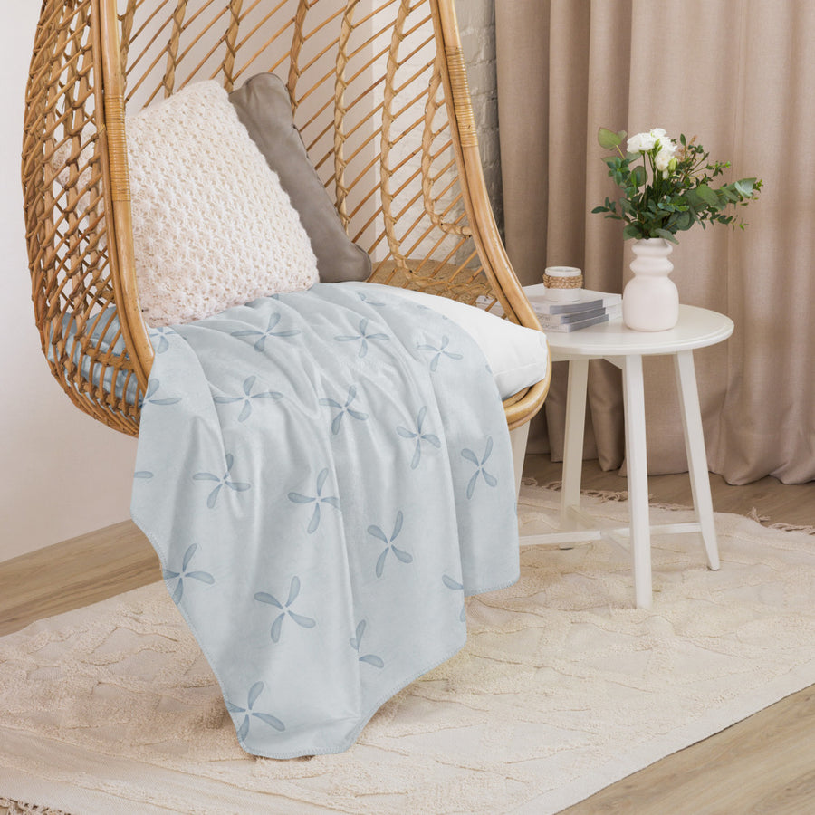 Misty Damsel Misty Meadow Sherpa Blanket mockup 1