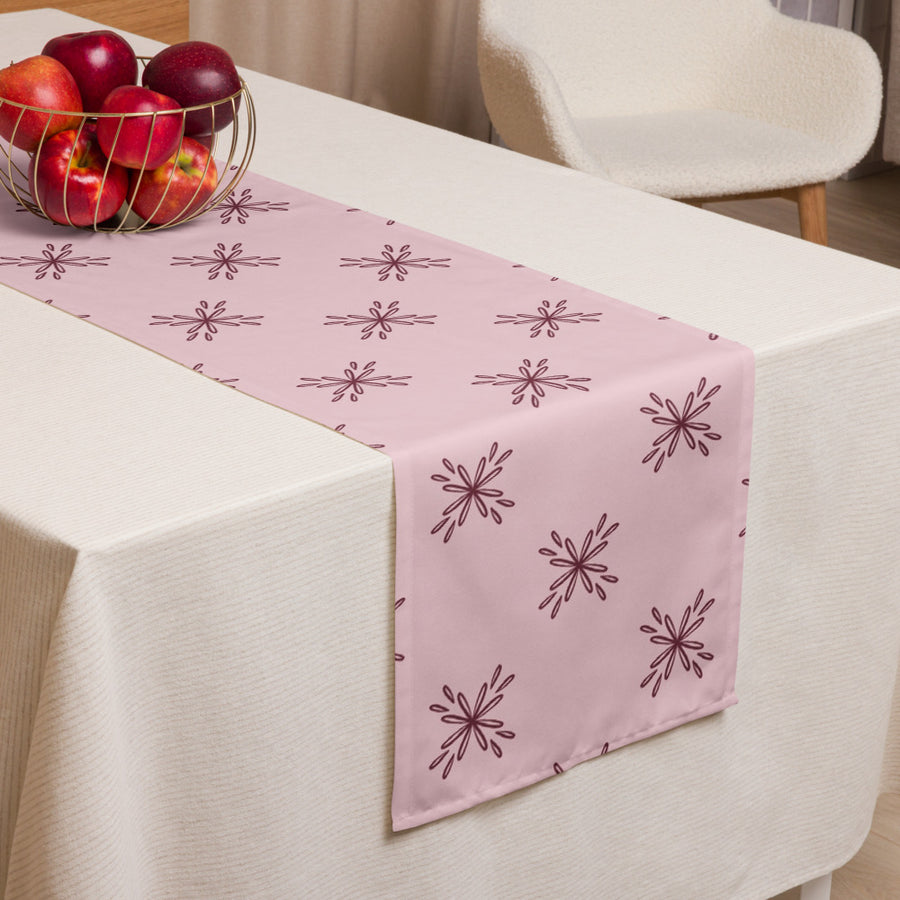 Blossom Tile Table Runner mockup 1