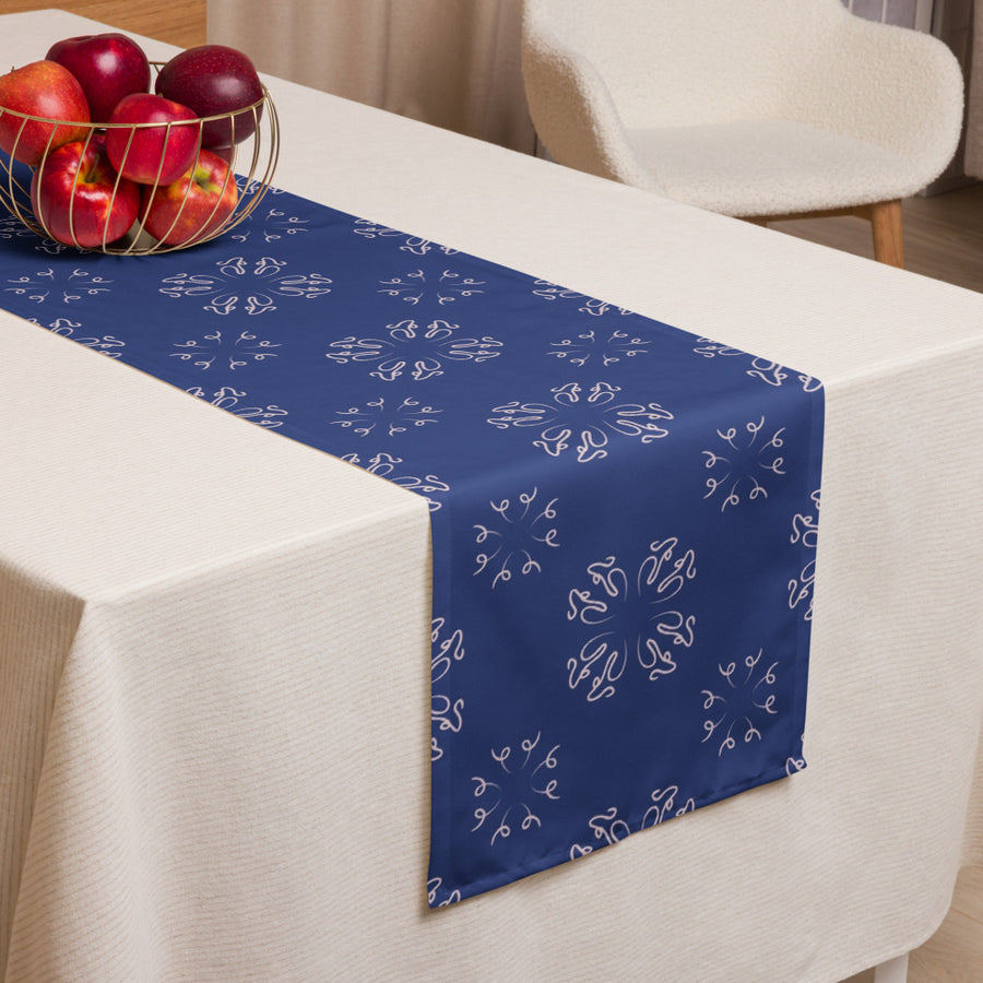 Calligraphy Cross Table Runner mockup 1