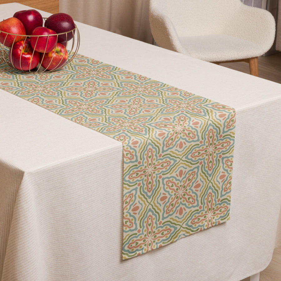 Butterfly Wave Table Runner mockup 1