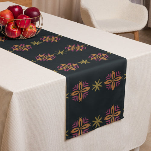 Disco Star Scatter Table Runner mockup 1 pattern preview