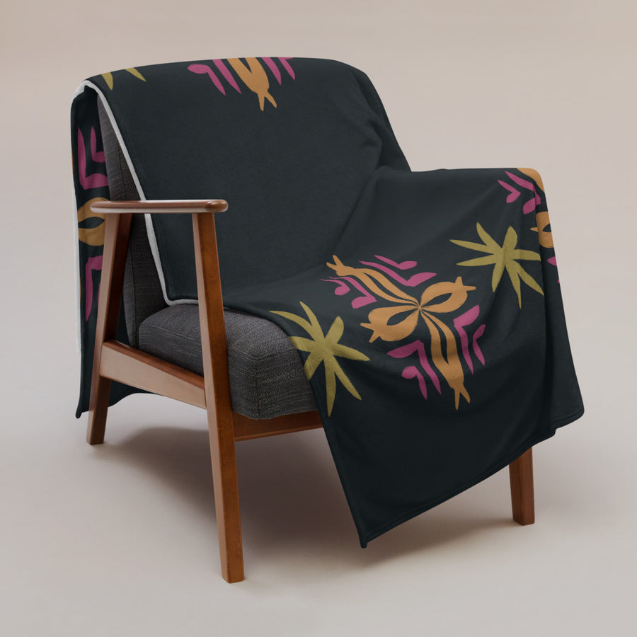 Disco Star Scatter Fleece Blanket mockup 1