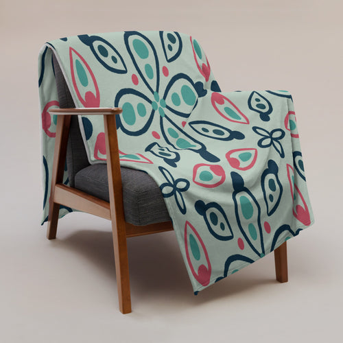 Eye Tile Souk Fleece Blanket mockup 1 pattern preview