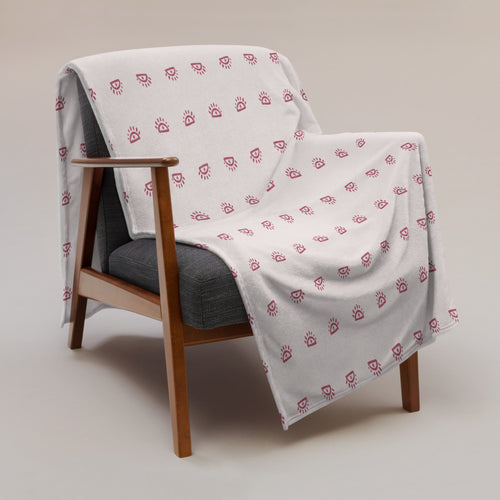 Alison Eyes On It Fleece Blanket mockup 1 pattern preview