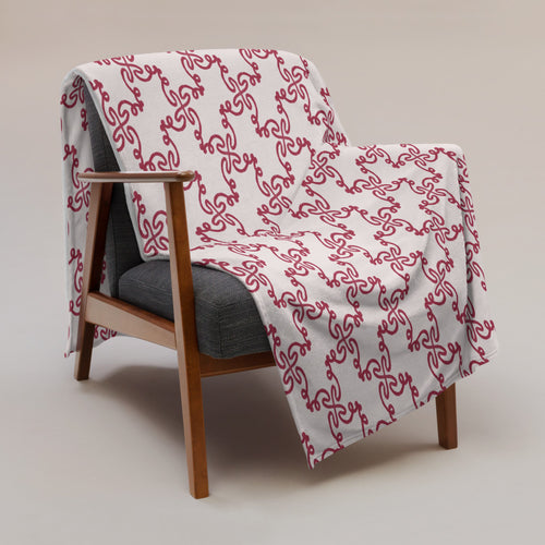 Alison Kitchen Tangle Fleece Blanket mockup 1 pattern preview