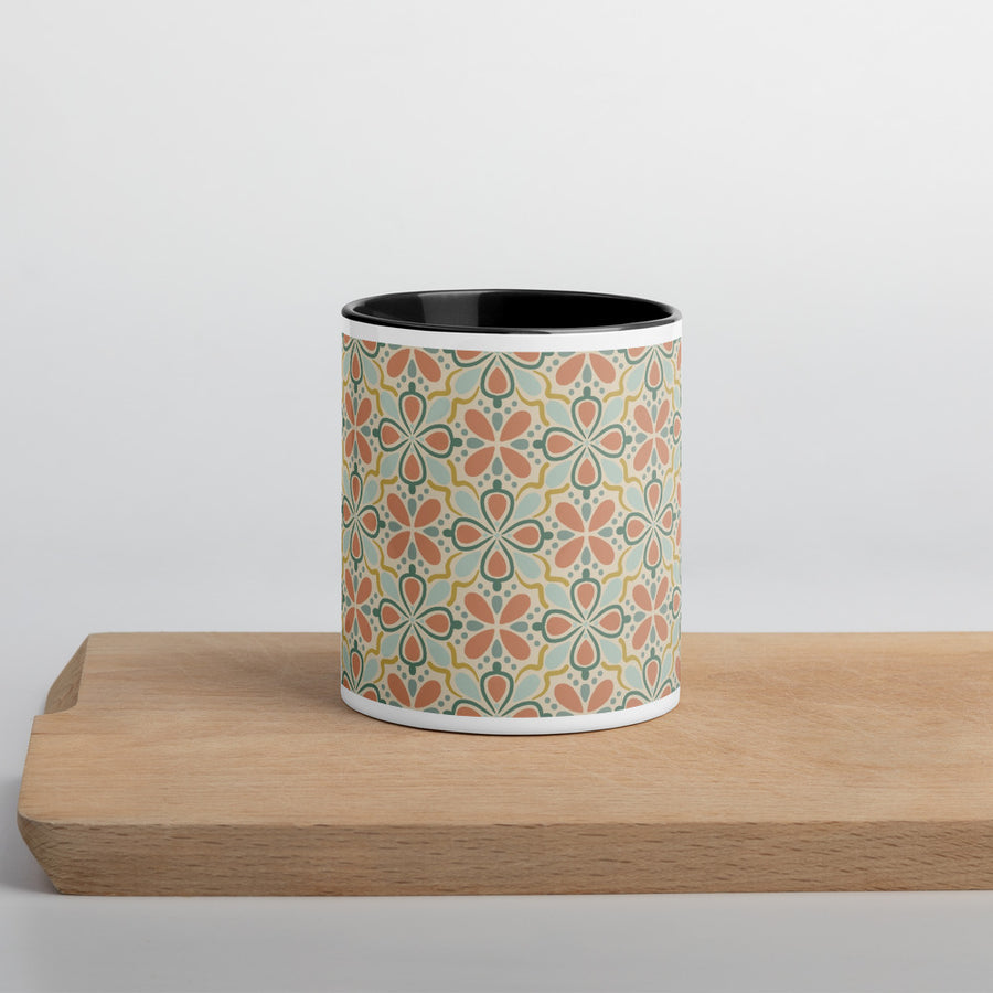 Picnik Garden Color Inside Mug mockup 1