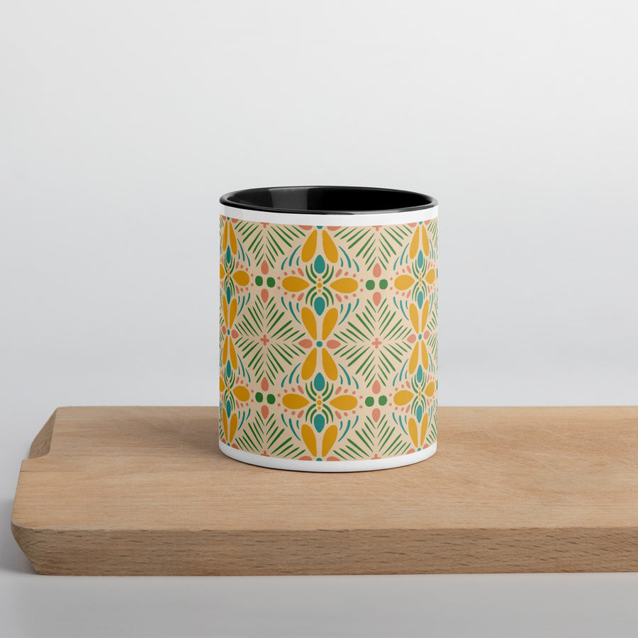 Sunshine Petal Color Inside Mug mockup 1