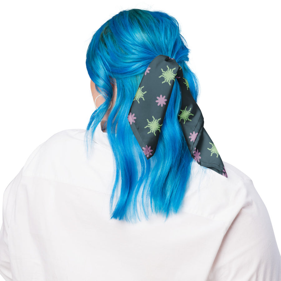 Coachella Sun And Flowers Bandana mockup 1