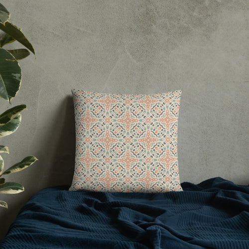 Dotwork Scatter Throw Pillow mockup 1 pattern preview