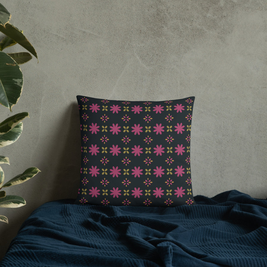 Disco Petal Scatter Throw Pillow mockup 1