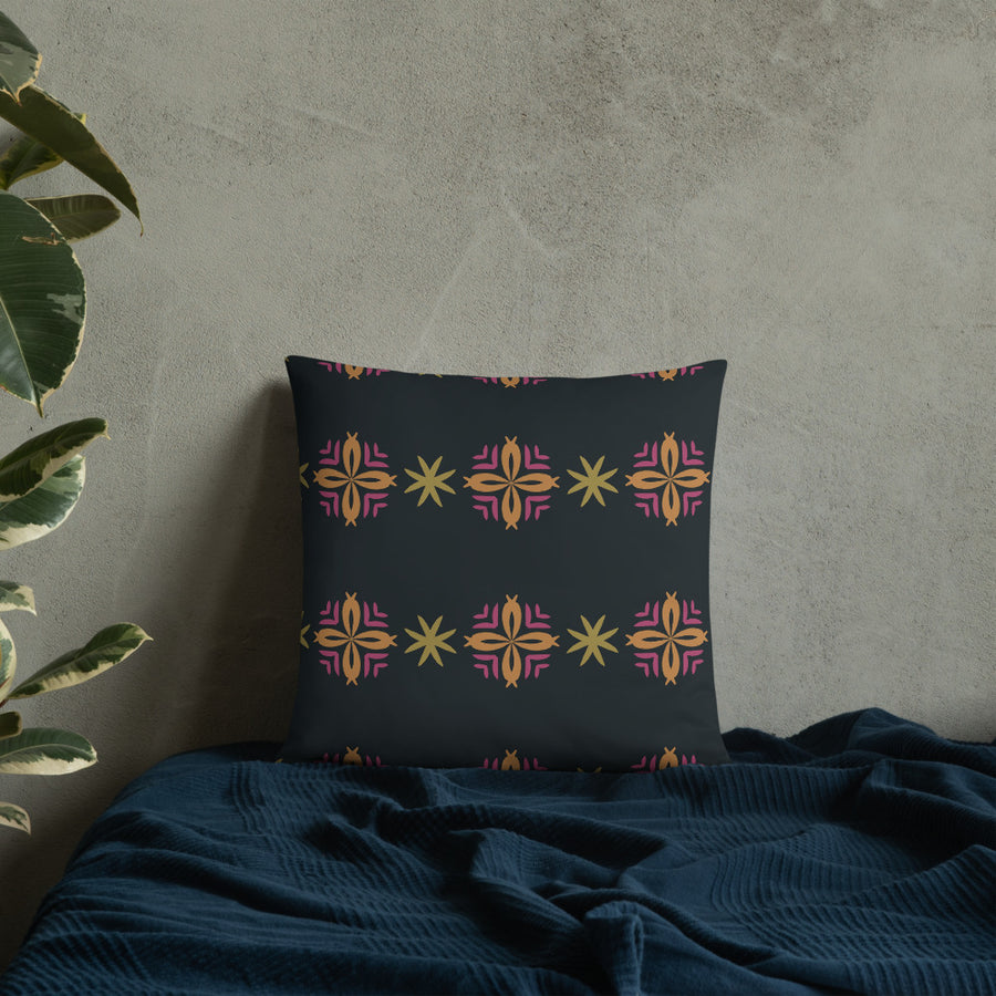 Disco Star Scatter Throw Pillow mockup 1