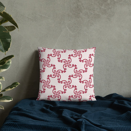 Alison Kitchen Tangle Throw Pillow mockup 1 pattern preview