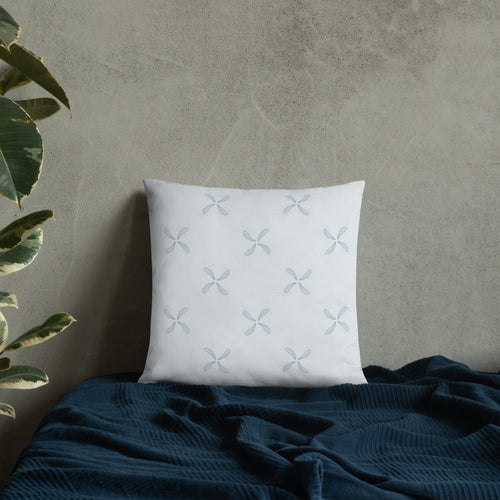 Misty Damsel Misty Meadow Throw Pillow mockup 1 pattern preview