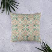 Teal Scroll Tile — 22