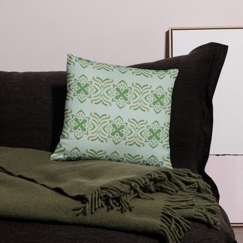 Olive Butterfly Pillow Case mockup 1 pattern preview