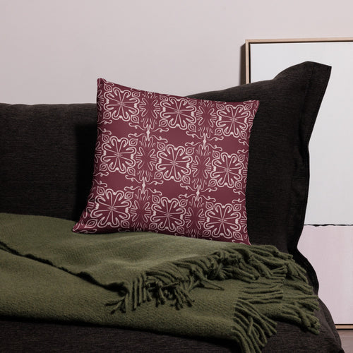 Crimson Garden Pillow Case mockup 1 pattern preview