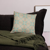 Teal Scroll Tile — 22